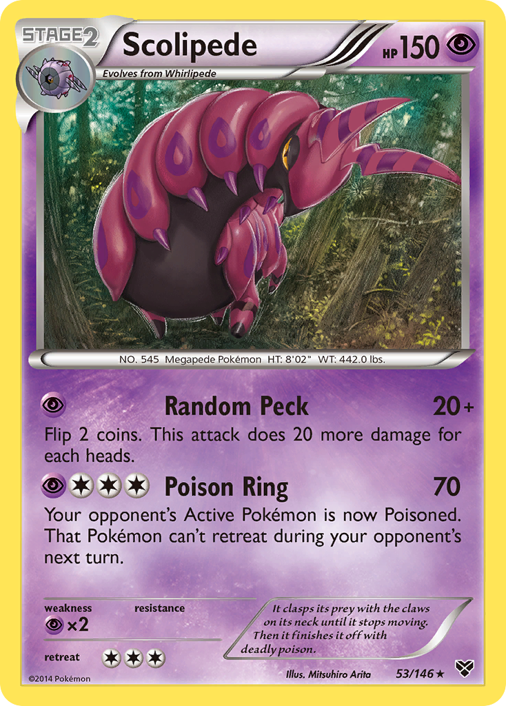 Scolipede (53/146) [XY: Base Set] | Devastation Store