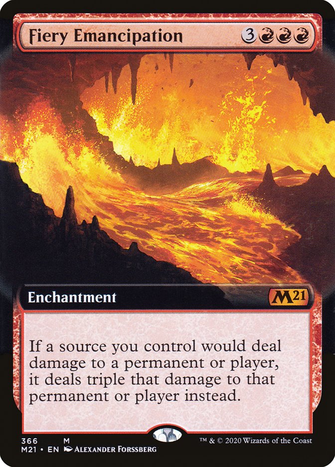 Fiery Emancipation (Extended) [Core Set 2021] | Devastation Store