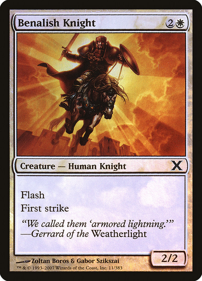 Benalish Knight (Premium Foil) [Tenth Edition] | Devastation Store