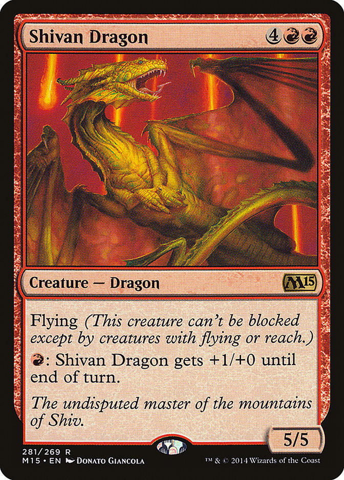 Shivan Dragon [Magic 2015] | Devastation Store
