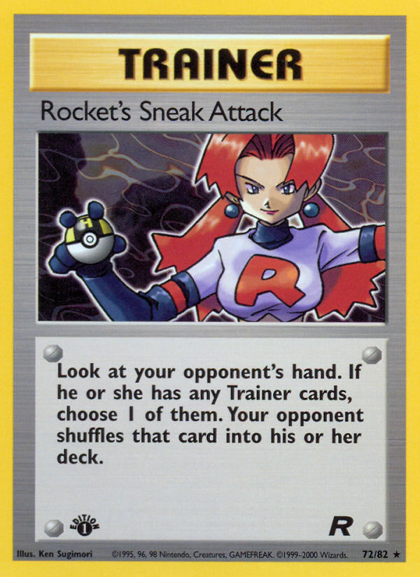 Rocket's Sneak Attack (72/82) [Team Rocket 1st Edition] | Devastation Store