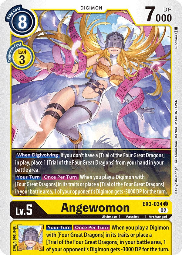 Angewomon [EX3-034] [Draconic Roar] | Devastation Store