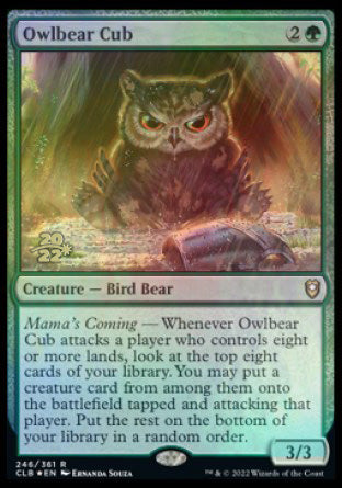 Owlbear Cub [Commander Legends: Battle for Baldur's Gate Prerelease Promos] | Devastation Store