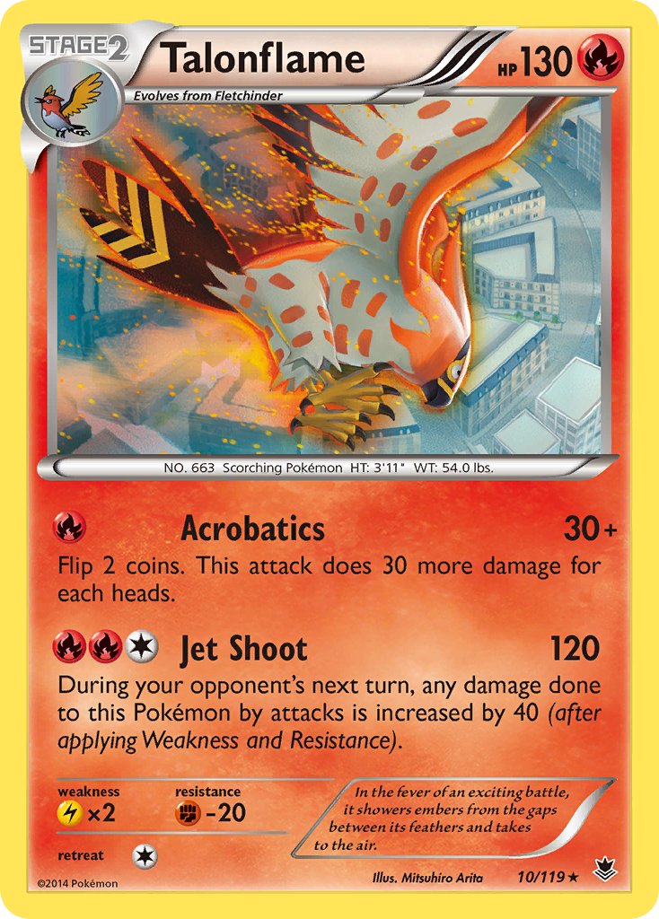 Talonflame (10/119) (Theme Deck Exclusive) [XY: Phantom Forces] | Devastation Store