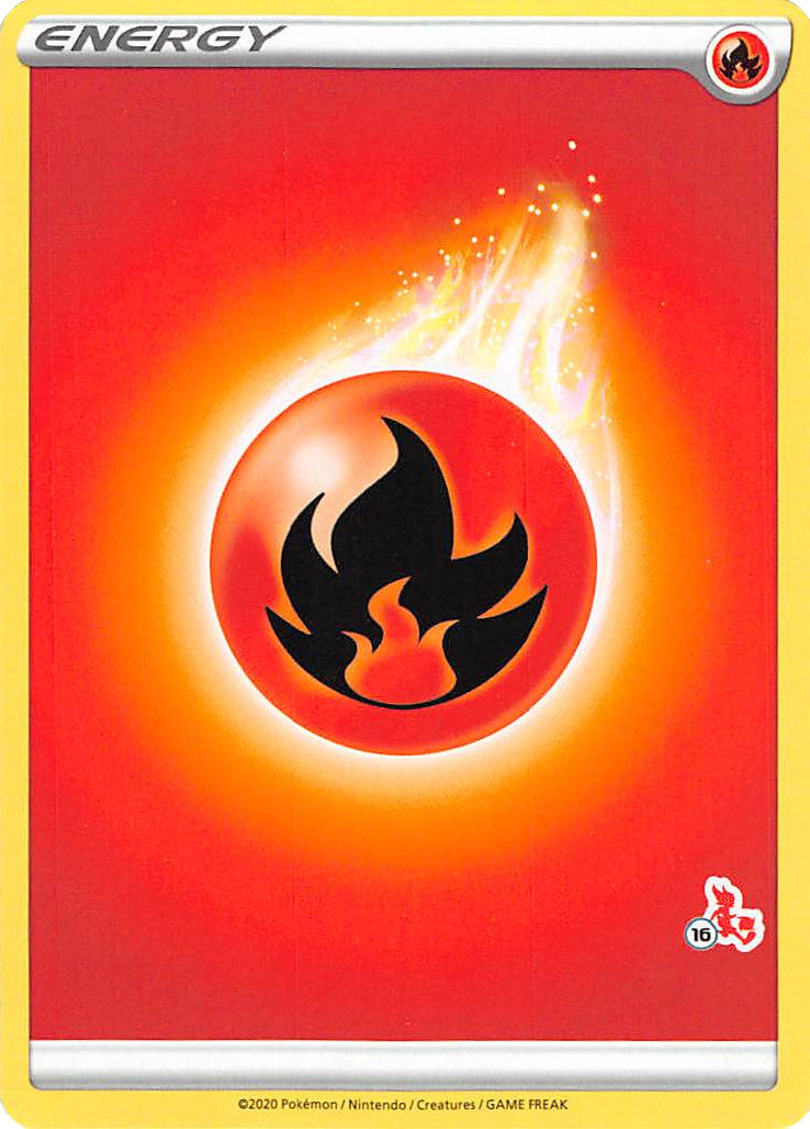 Fire Energy (Cinderace Stamp #16) [Battle Academy 2022] | Devastation Store