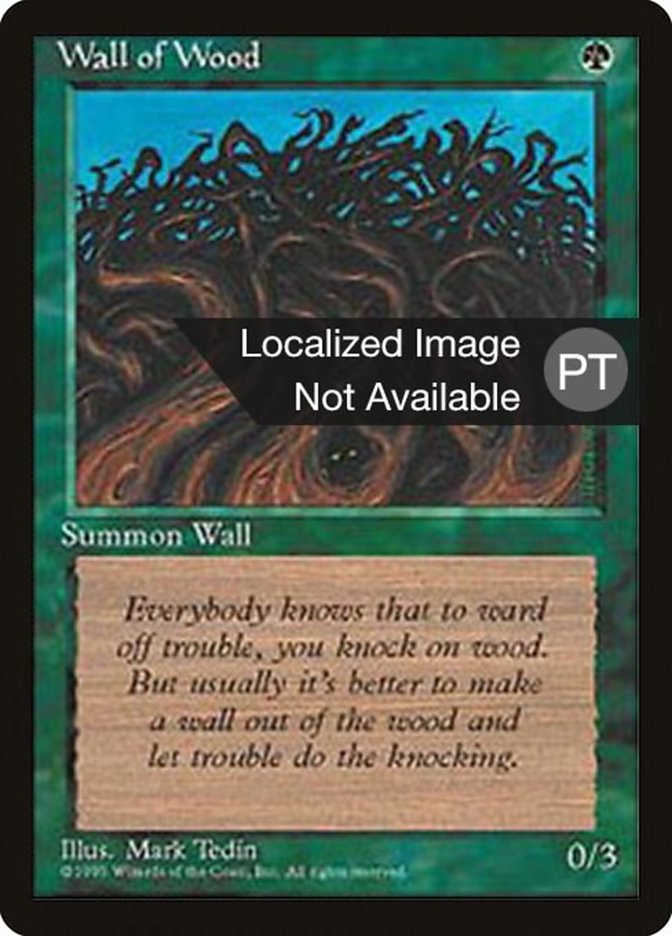 Wall of Wood [Fourth Edition (Foreign Black Border)] | Devastation Store