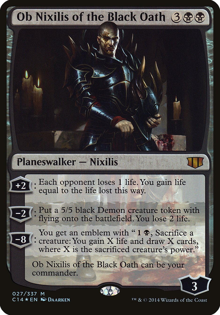 Ob Nixilis of the Black Oath (Oversized) [Commander 2014 Oversized] | Devastation Store