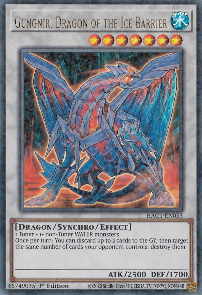 Gungnir, Dragon of the Ice Barrier (Duel Terminal) [HAC1-EN053] Parallel Rare | Devastation Store