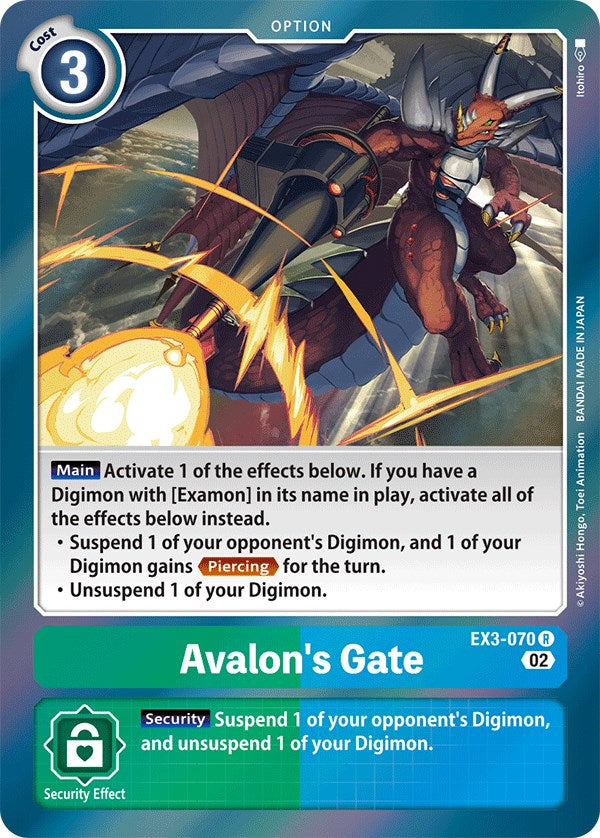 Avalon's Gate [EX3-070] [Draconic Roar] | Devastation Store