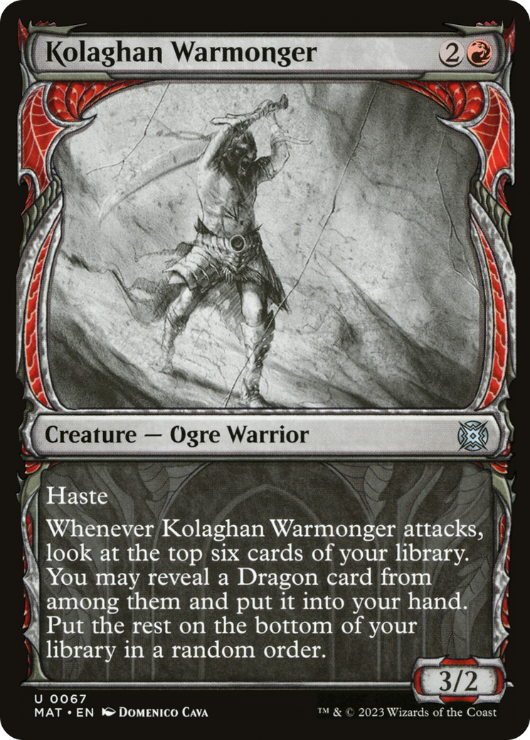Kolaghan Warmonger (Showcase) [March of the Machine: The Aftermath] | Devastation Store