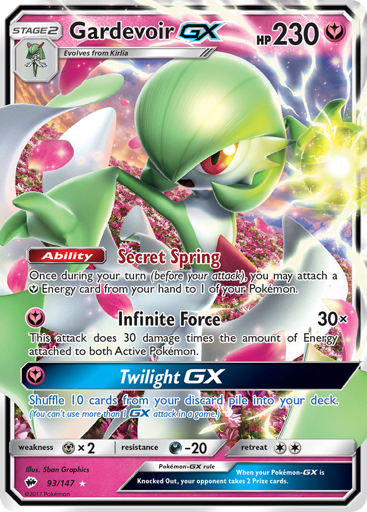 Gardevoir GX (93/147) [Sun & Moon: Burning Shadows] | Devastation Store