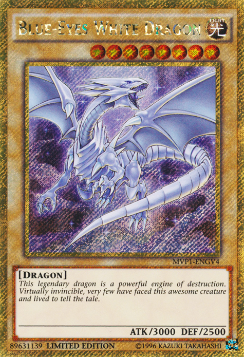 Blue-Eyes White Dragon [MVP1-ENGV4] Gold Secret Rare | Devastation Store