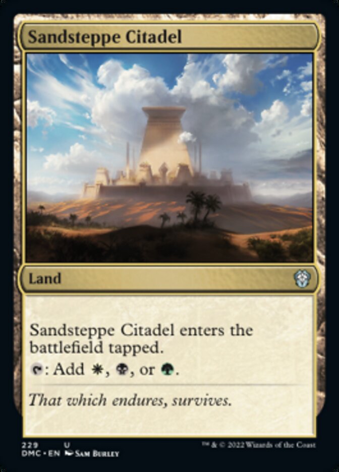 Sandsteppe Citadel [Dominaria United Commander] | Devastation Store