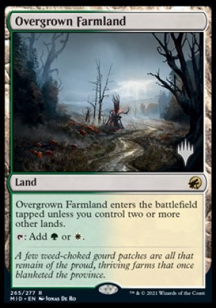 Overgrown Farmland (Promo Pack) [Innistrad: Midnight Hunt Promo Pack] | Devastation Store