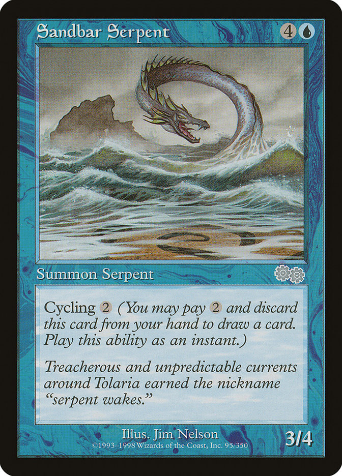 Sandbar Serpent [Urza's Saga] | Devastation Store