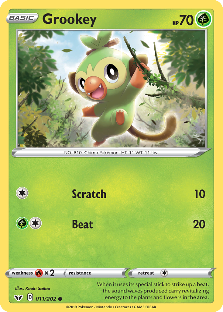 Grookey (011/202) [Sword & Shield: Base Set] | Devastation Store