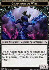 Champion of Wits // Warrior Double-sided Token [Hour of Devastation Tokens] | Devastation Store