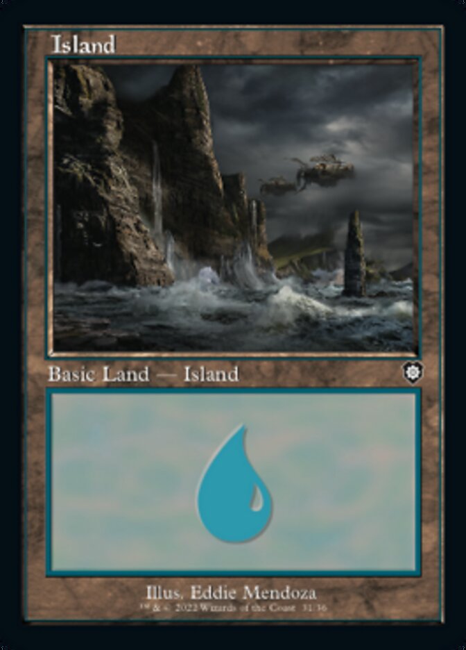Island (031) (Retro) [The Brothers' War Commander] | Devastation Store