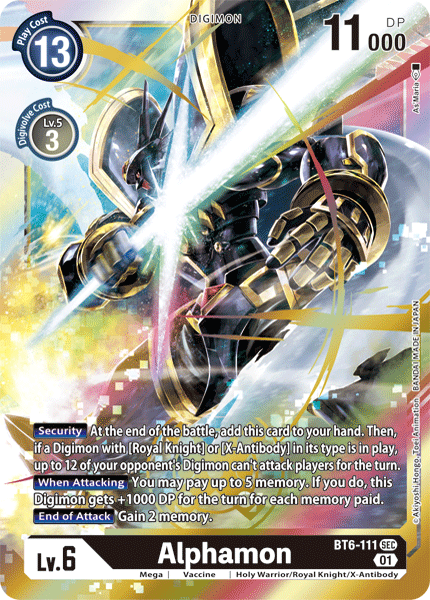 Alphamon [BT6-111] [Double Diamond] | Devastation Store