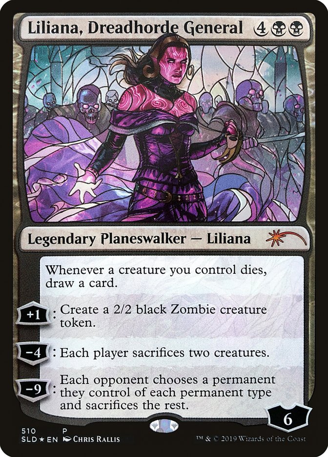 Liliana, Dreadhorde General (Stained Glass) [Secret Lair Drop Promos] | Devastation Store