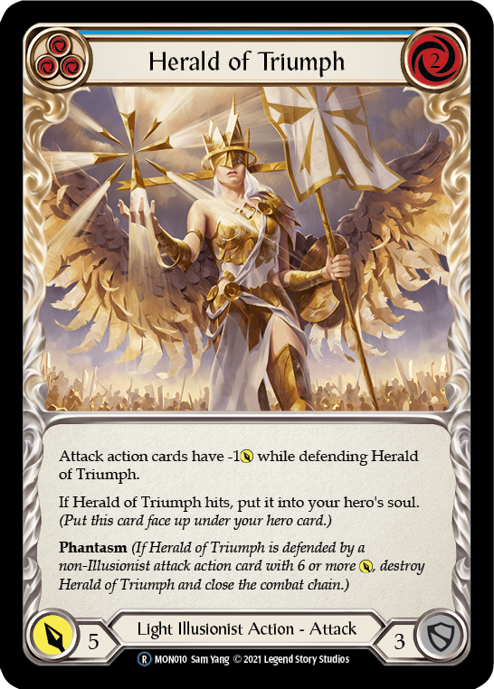 Herald of Triumph (Blue) [U-MON010] Unlimited Edition Normal | Devastation Store