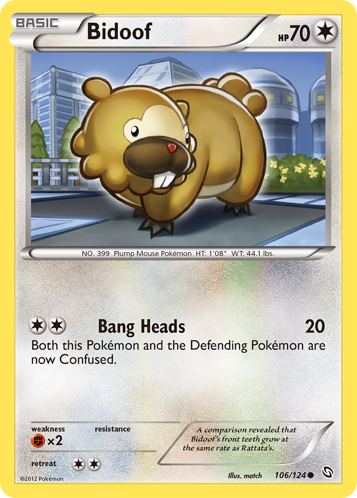 Bidoof (106/124) [Black & White: Dragons Exalted] | Devastation Store