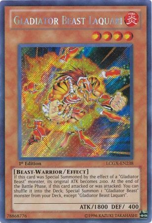 Gladiator Beast Laquari [LCGX-EN238] Secret Rare | Devastation Store