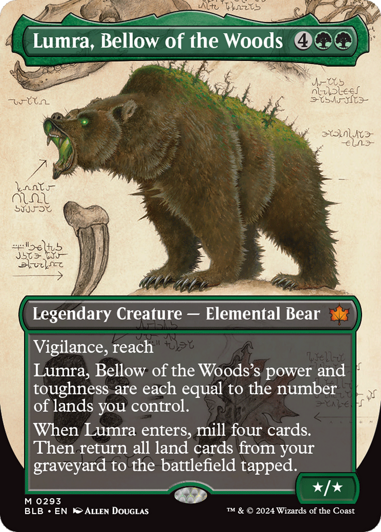 Lumra, Bellow of the Woods (Borderless) (0293) [Bloomburrow] | Devastation Store