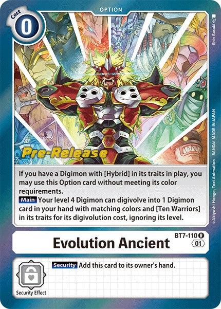 Evolution Ancient [BT7-110] [Next Adventure Pre-Release Cards] | Devastation Store