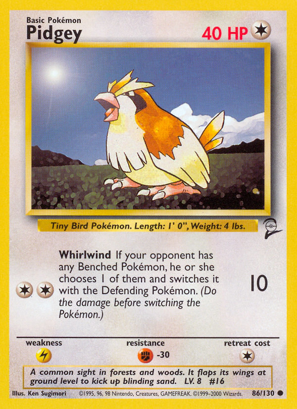 Pidgey (86/130) [Base Set 2] | Devastation Store