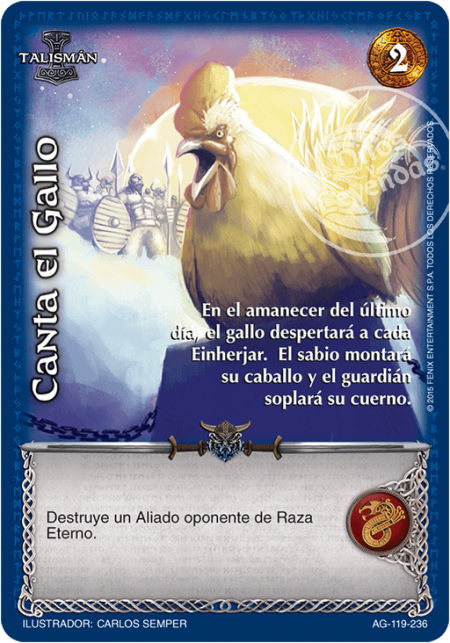(AG-119-236) Canta el Gallo – Cortesano - Devastation Store | Devastation Store