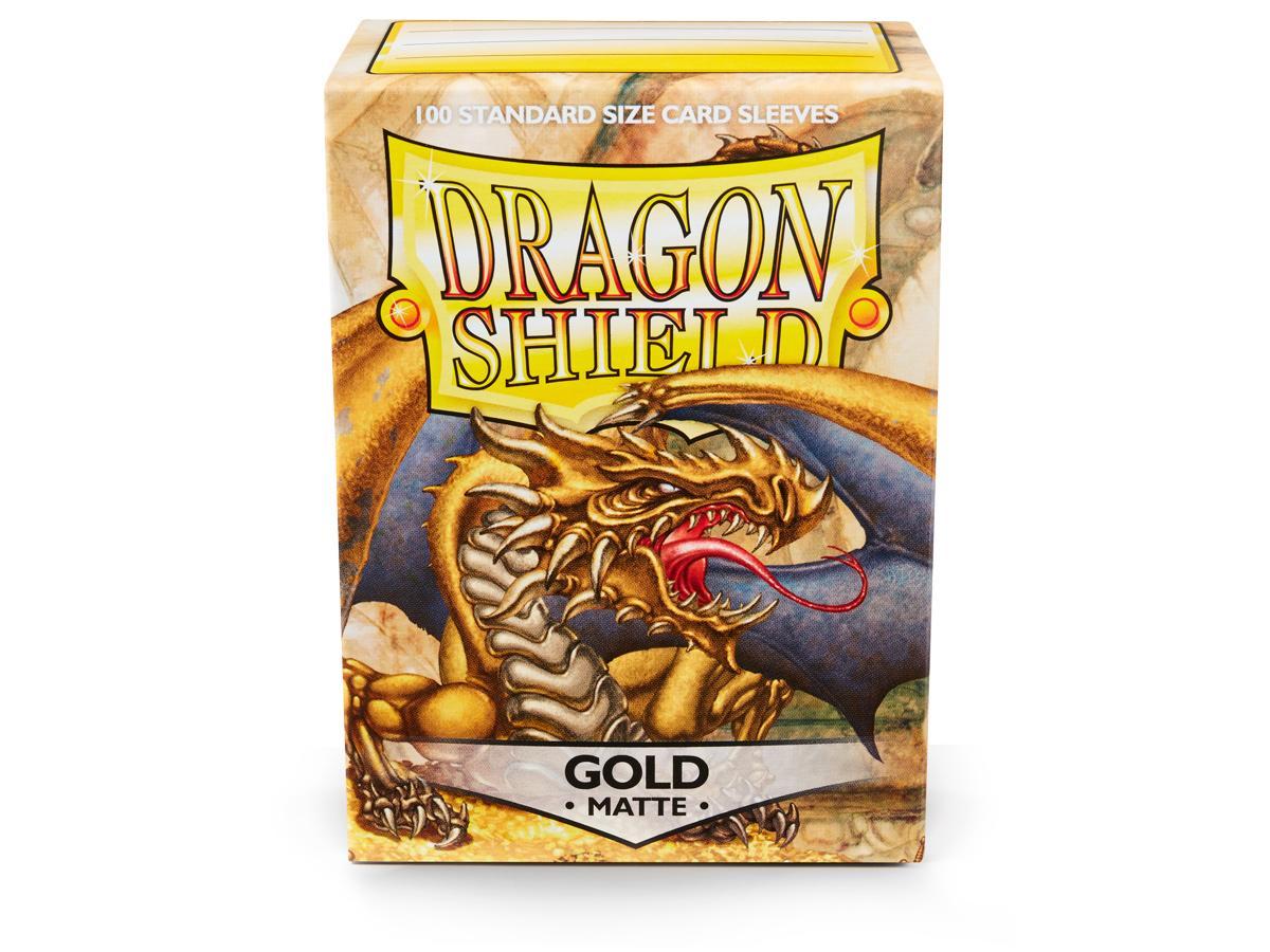 Dragon Shield Matte Sleeve - Gold ‘Gygex’ 100ct - Devastation Store | Devastation Store