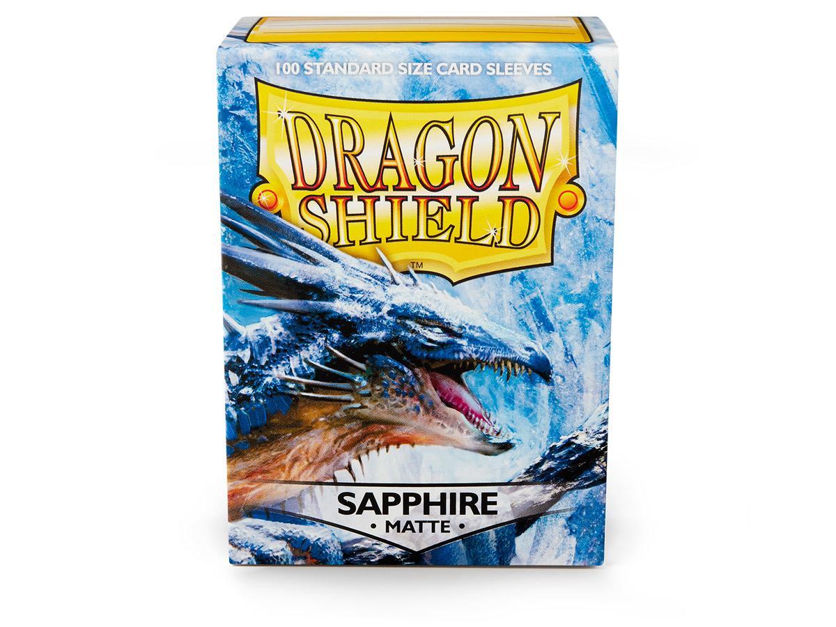 Dragon Shield Matte Sleeve - Sapphire ‘Roiin & Royenna’ 100ct - Devastation Store | Devastation Store