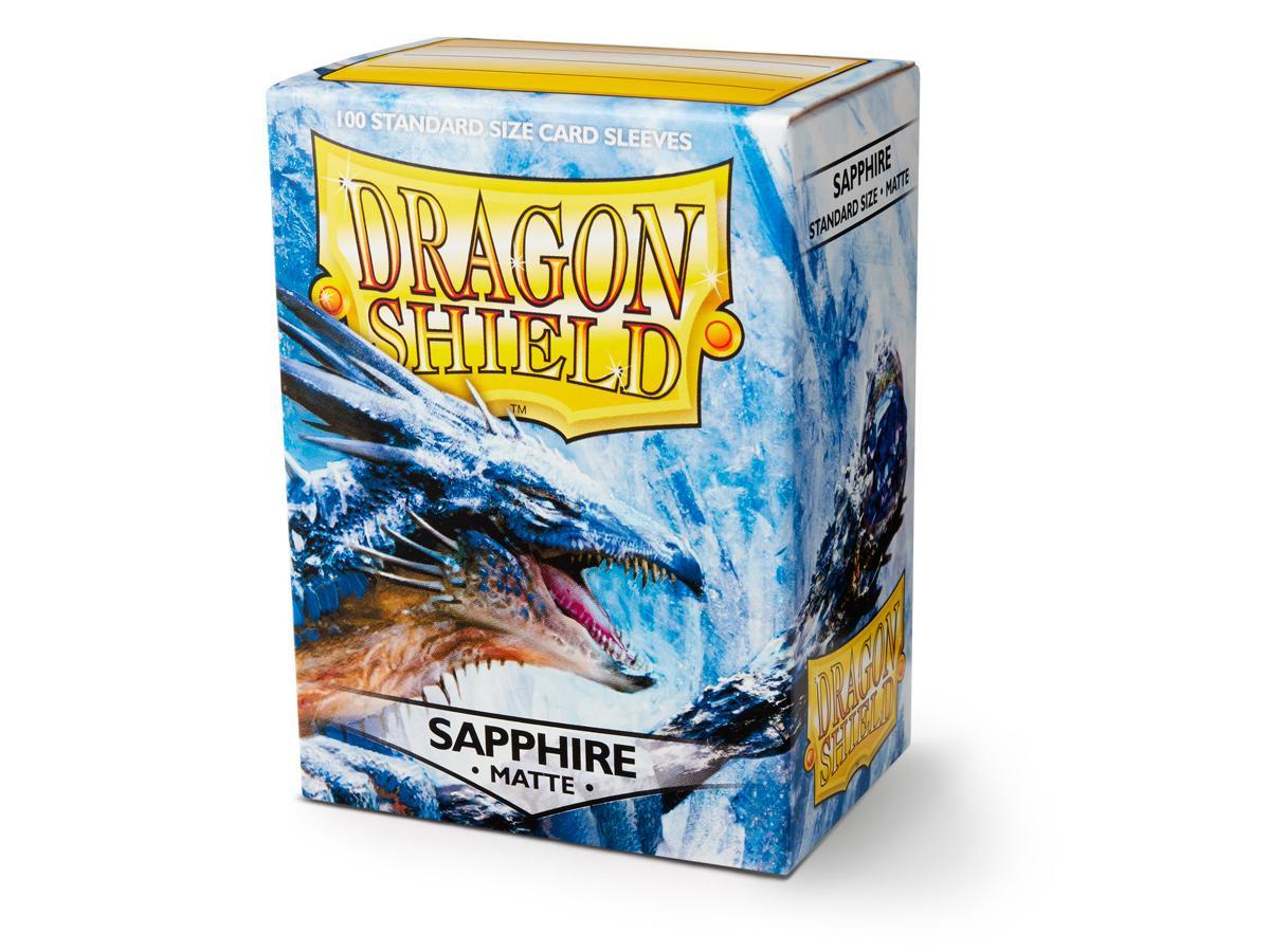 Dragon Shield Matte Sleeve - Sapphire ‘Roiin & Royenna’ 100ct - Devastation Store | Devastation Store