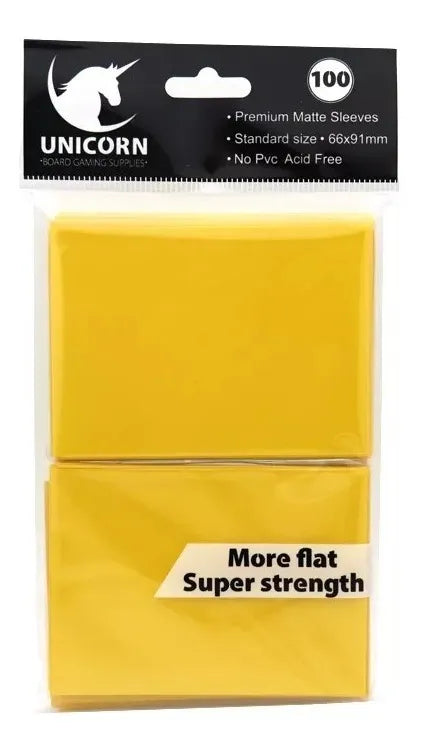 Protector Matte "Unicorn Yellow" 100ct DeckLegends | Devastation Store