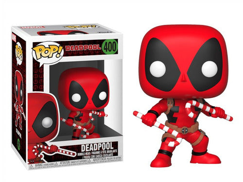 Funko Pop - Marvel Holiday - Deadpool Con Candy Canes 400 | Devastation Store