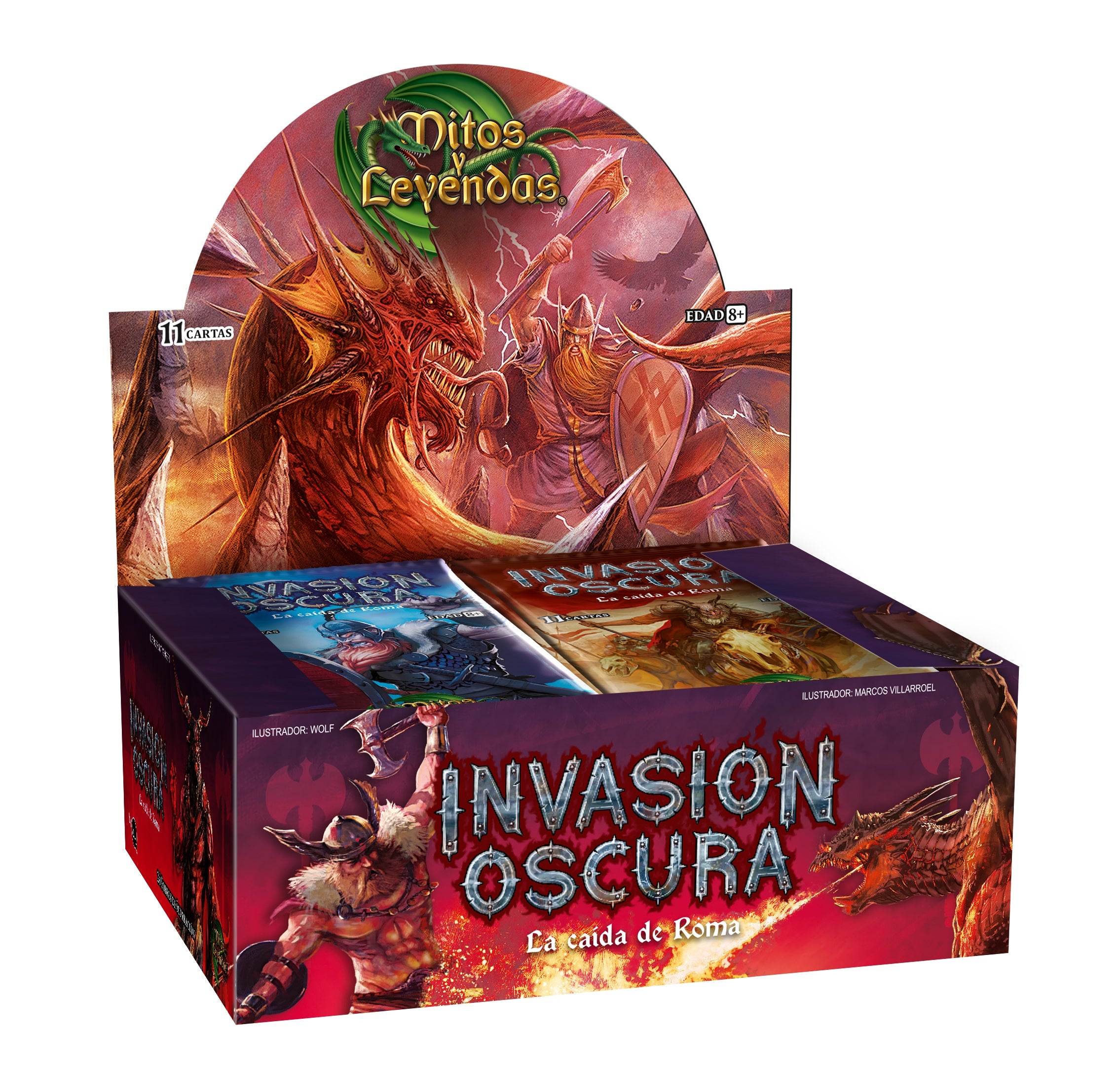 3 Cajas 24 sobres INVASIÓN OSCURA , Mitos y leyendas - Devastation Store | Devastation Store