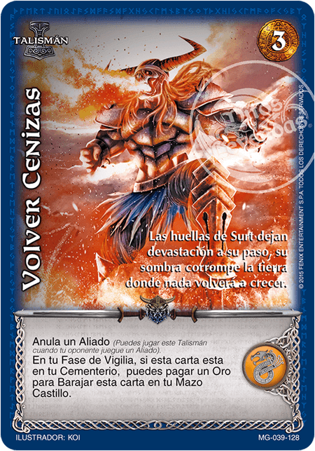 (MG-039-128) Volver Cenizas – Real - Devastation Store | Devastation Store