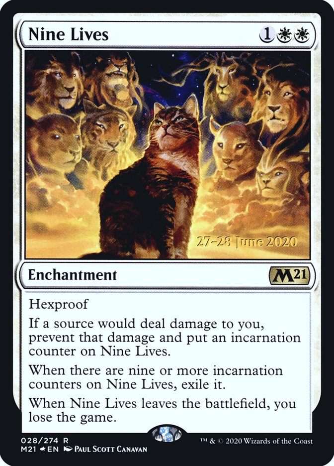 Nine Lives  [Core Set 2021 Prerelease Promos] | Devastation Store