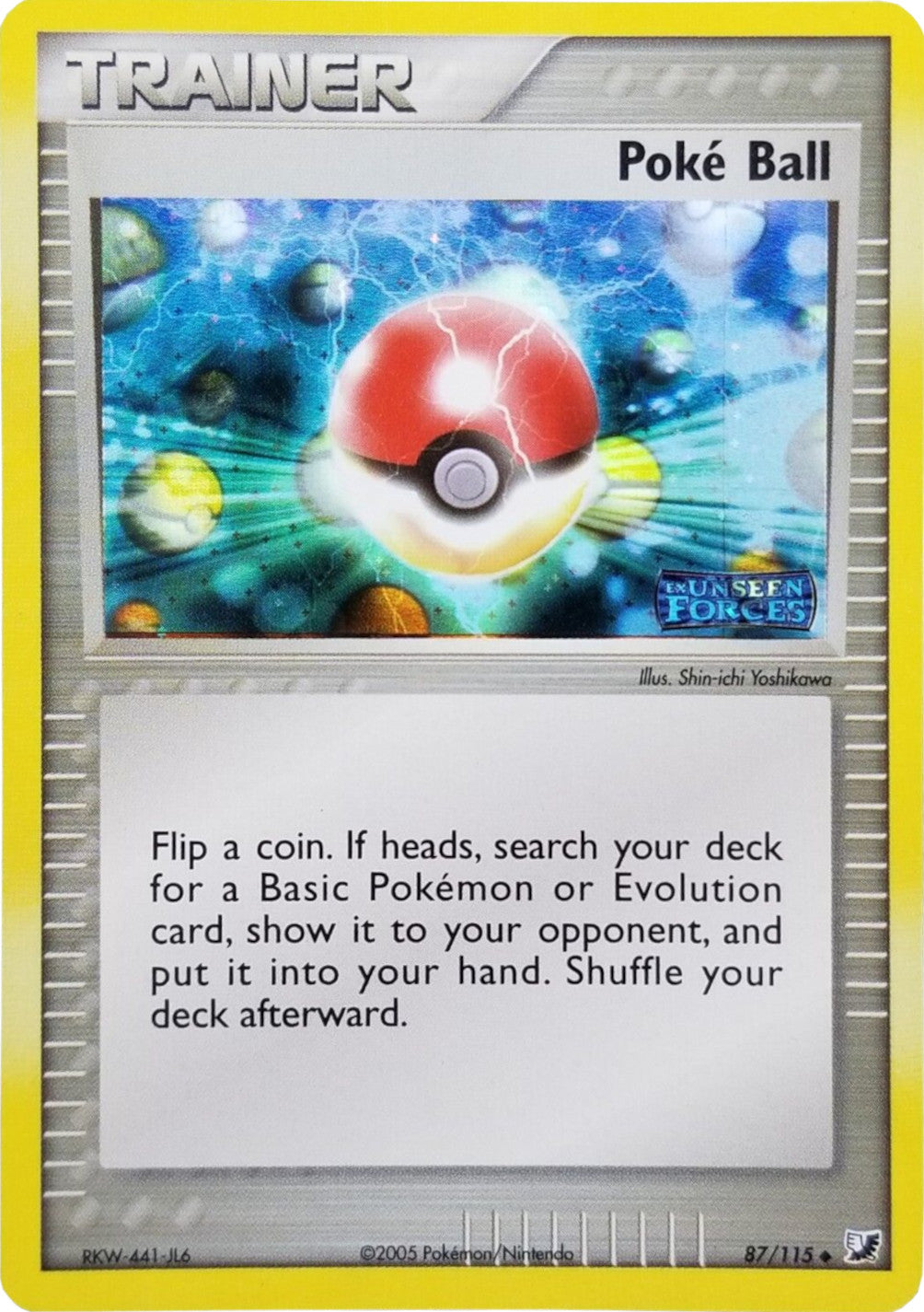 Poke Ball (87/115) (Stamped) [EX: Unseen Forces] | Devastation Store