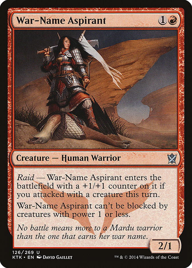 War-Name Aspirant [Khans of Tarkir] | Devastation Store