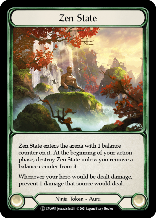 Zen State (Rainbow Foil) [CRU075-RF] Unlimited Rainbow Foil | Devastation Store
