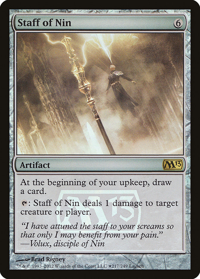 Staff of Nin [Magic 2013 Prerelease Promos] - Devastation Store | Devastation Store