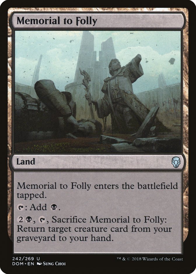 Memorial to Folly [Dominaria] | Devastation Store
