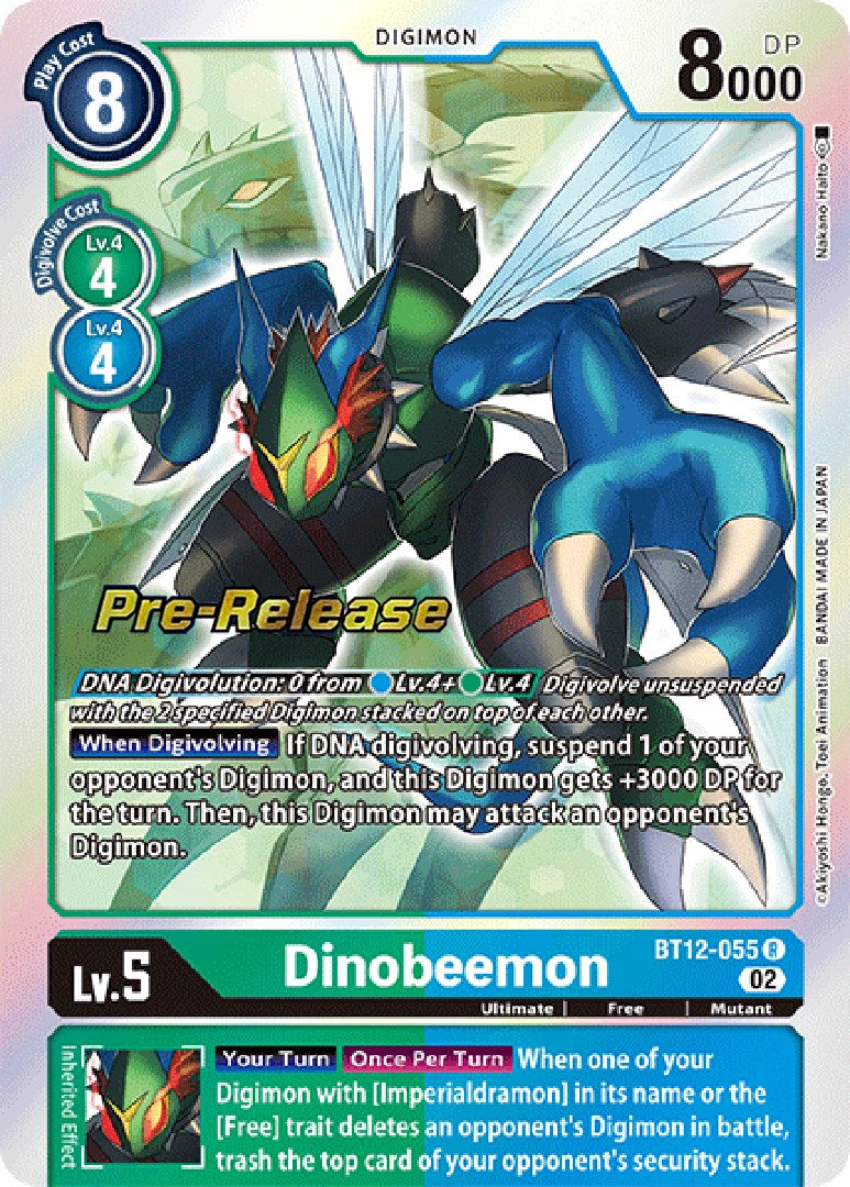 Dinobeemon [BT12-055] [Across Time Pre-Release Cards] | Devastation Store