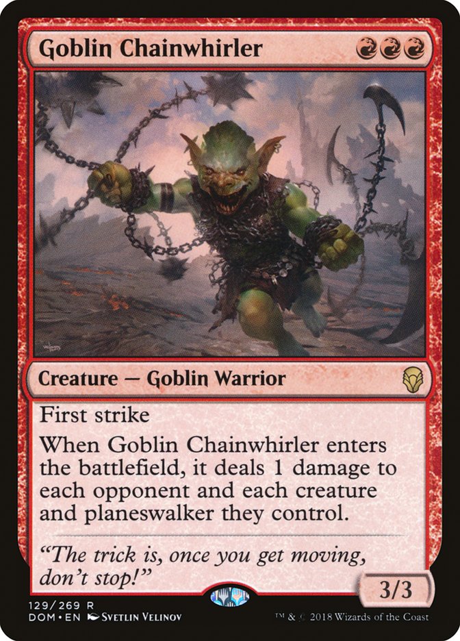 Goblin Chainwhirler [Dominaria] - Devastation Store | Devastation Store