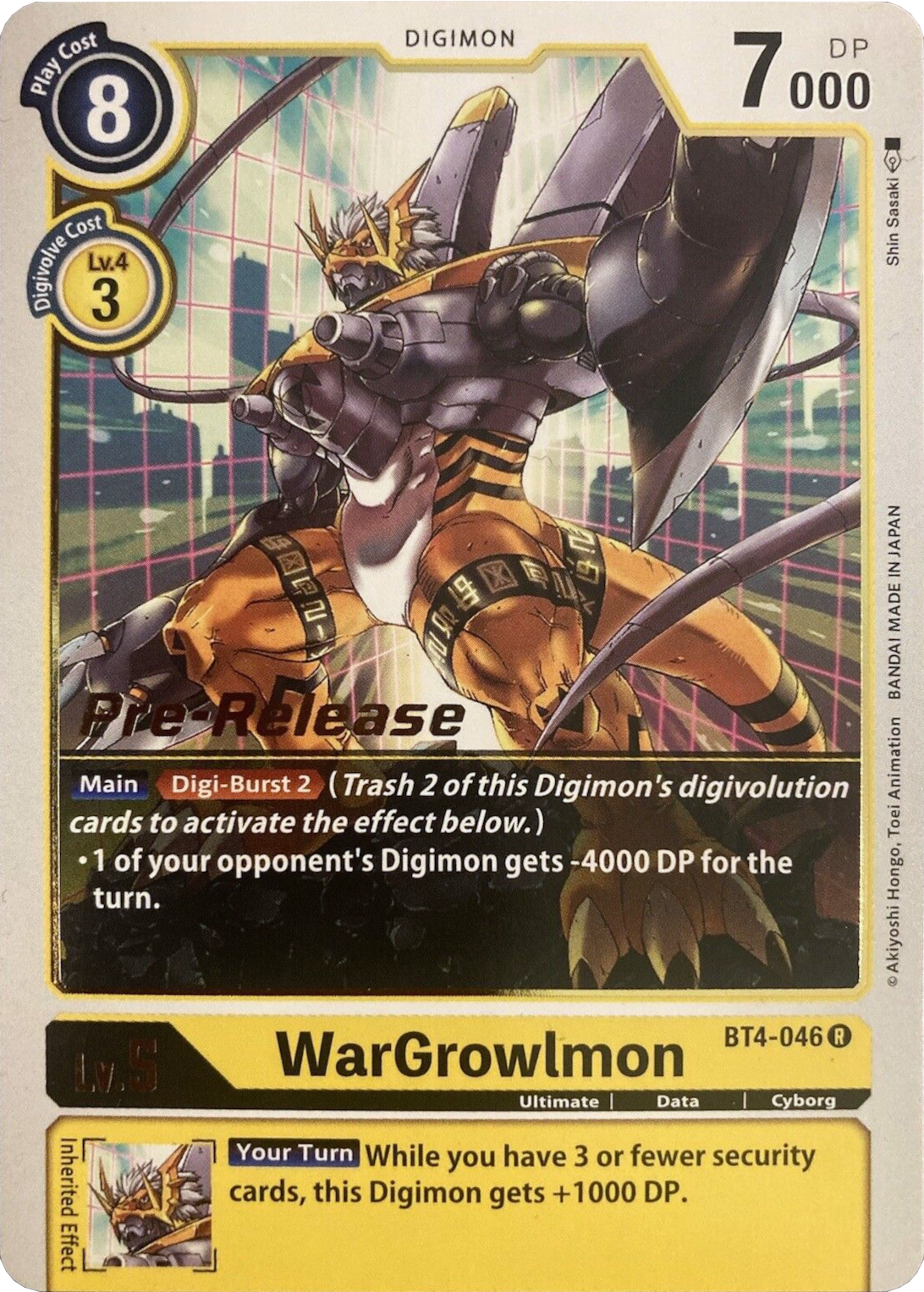 WarGrowlmon [BT4-046] [Great Legend Pre-Release Promos] | Devastation Store