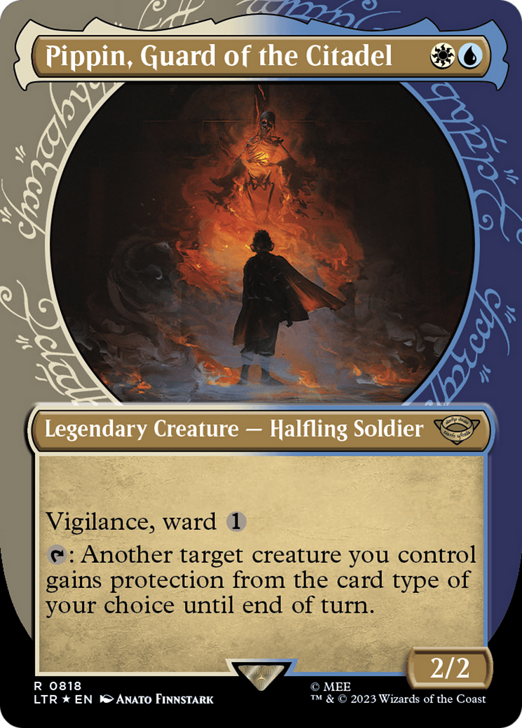 Pippin, Guard of the Citadel (Showcase) (Surge Foil) [The Lord of the Rings: Tales of Middle-Earth] | Devastation Store
