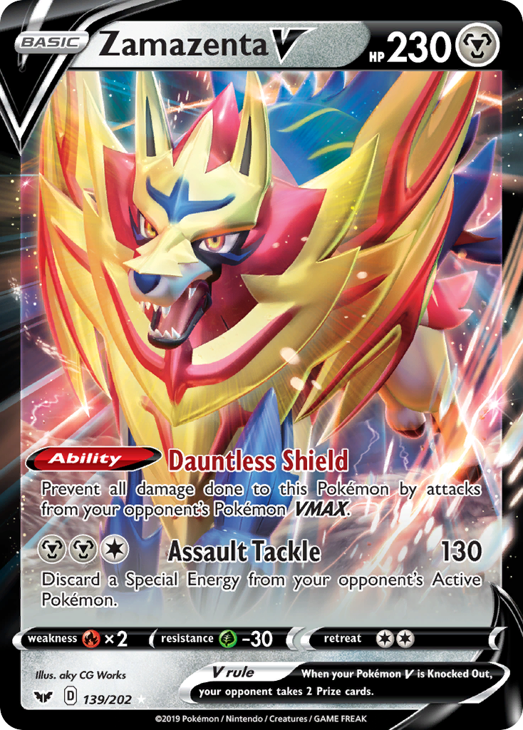 Zamazenta V (139/202) [Sword & Shield: Base Set] | Devastation Store