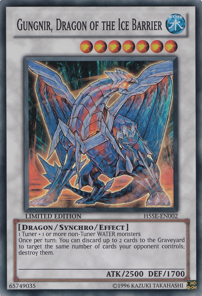 Gungnir, Dragon of the Ice Barrier [H5SE-EN002] Super Rare | Devastation Store